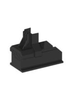 Esdec | ClickFit EVO | montagerail eindkap - zwart