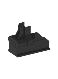 Esdec | ClickFit EVO | montagerail eindkap - zwart